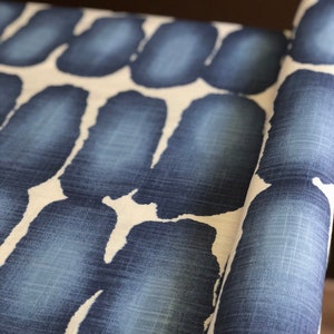Boho Shibori Dot Blue Modern Dog Crate Cover. Canvas Pet Cover. Linen-look Kennel Cover.