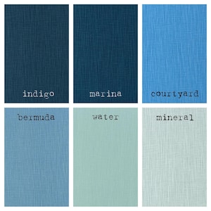 Blues Minimalist Dog Crate Cover Solid Canvas
