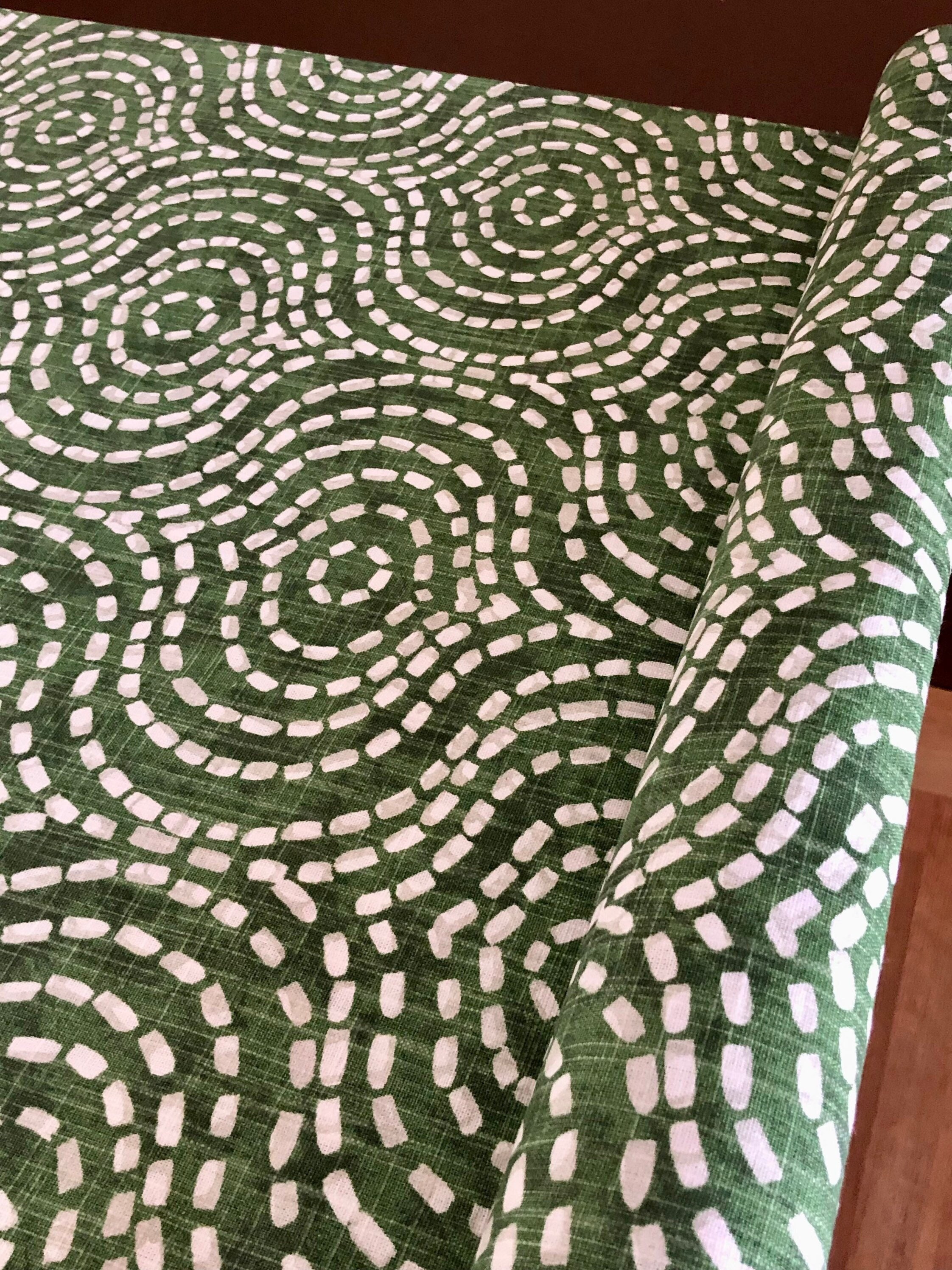 Green Canvas Dog Crate Cover: Minimalist Design (no attachments that entice chewing)