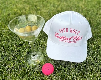 19e hole Cocktail Club-golfhoed: geborduurde snapback