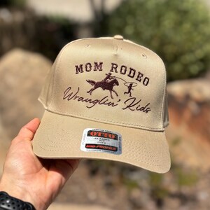 Mom Rodeo Wranglin' Kids Snapback: Embroidered Trucker Hat image 7