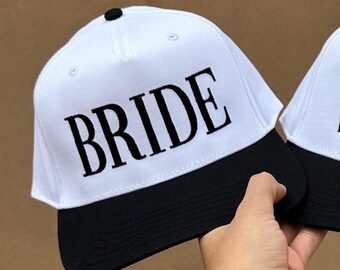 Bride Trucker Hat: Embroidered Snapback, Bridal Hat