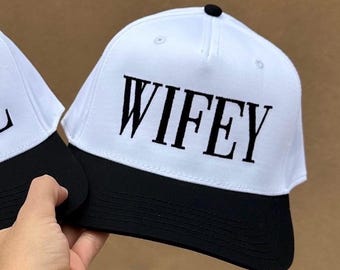 WIFEY Hat, Snapback, Embroidered Hat, Trendy Trucker Hat, Bridal Hat