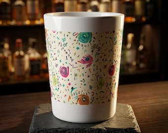 Tequila Swirl Confetti Fiesta Borrelglas | Kleurrijke feestbars