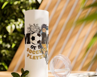 Soccer Mom Tumbler with Straw: 20oz Stainless Steel Drinkware