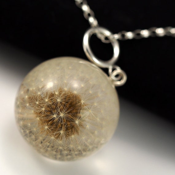collier argent pissenlit collier argent pissenlit