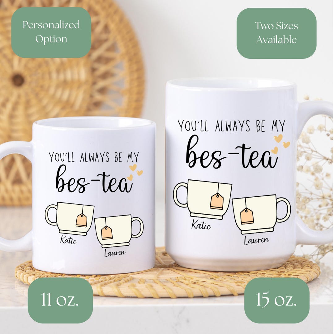 Best Friend Custom Name Coffee Cup, Personalized Cup, Bestie Coffee Mug ...