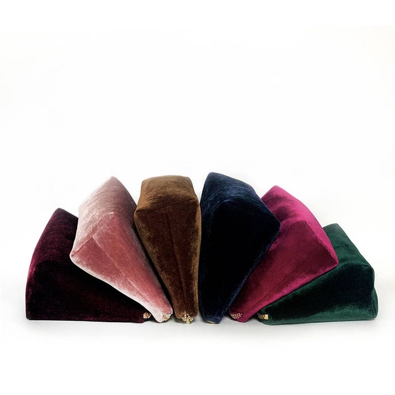 green velvet clutch bag