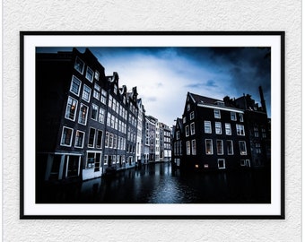 Amsterdam at Blue Hour.  Framed Prints and more, please visit my printing site ---> https://shoot-for-the-moon.darkroom.com/
