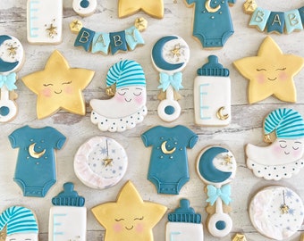 Suns, Moons and Star Cookies FREE SHIPPING