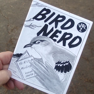 Bird Nerd 2 Black and White Birding Zine