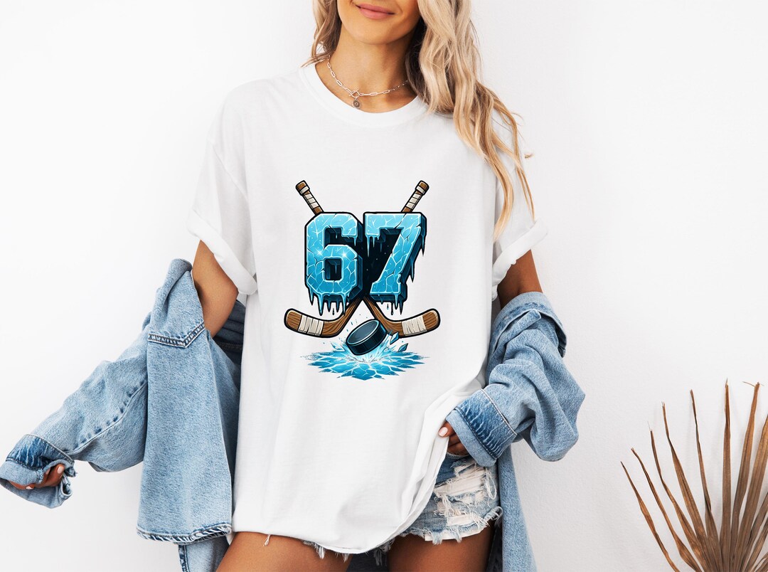 Hockey Six Seven Drip Shirt, 67 Hockey Shirt, Six Seven Hockey Player ...