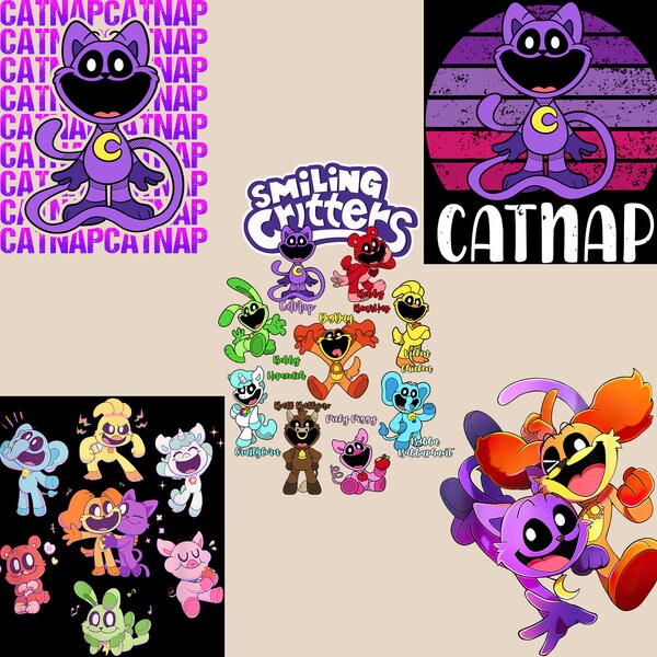 Poppy Playtime Chapter 3 Smiling Critters Catnap PNG