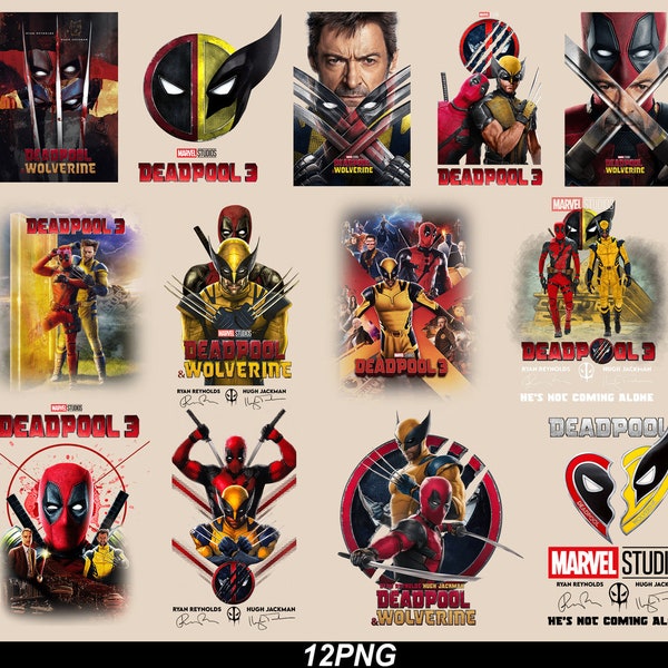 Deadpool and Wolverine Png, Deadpool 3 PNG,  Deadpool & Wolverine Png, Ryan Reynolds Hugh Jackman Png, Superhero X-Men Png