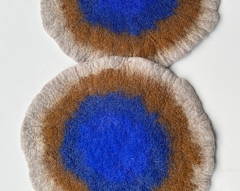Hand-Felted Wool Placemat: Artisan Crafted Home Decor Accent for Stylish Comfort, Cozy Home Gift