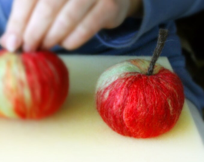 PDF Tutorial for a Needle Felted Apple Guide How to Make Etsy