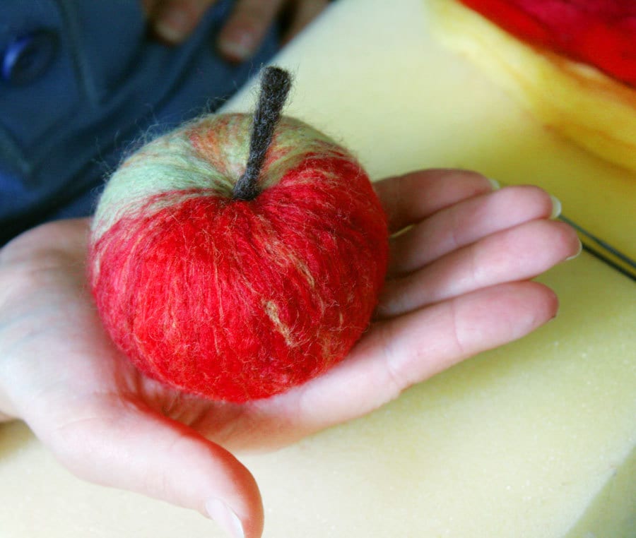 PDF Tutorial for a Needle Felted Apple Guide How to Make Etsy