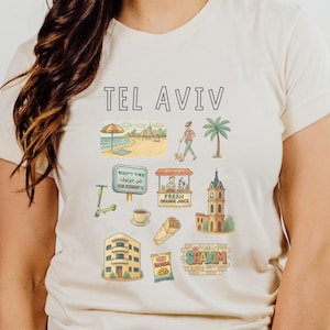 Tel Aviv Souvenir Shirt | Israel City Graphic Tee