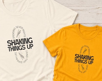 Sukkot T-Shirt - Lulav & Etrog Jewish Holiday Tee, Sukkah Life, Shaking Things Up Apparel