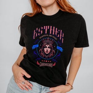 Brave & Beautiful: Queen Esther Eishet Chayil Shirt Celebrate Purim in Style Inspirational Jewish Queen Apparel image 1