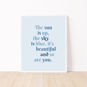 The Beatles Song Lyrics Poster  |  You Are Beautiful  |  Dear Prudence  |  Typography Wall Art  |  Giclee Print