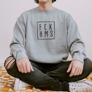 FCK HMS スウェットシャツ: Never Again is Now、Am Yisrael Chai、ユダヤ人のスウェットシャツ、イスラエルのために祈る、ユダヤ人であることに誇りを持つ、イスラエルを支援する彼への贈り物