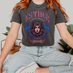 Brave & Beautiful: Queen Esther Eishet Chayil Shirt Celebrate Purim in Style Inspirational Jewish Queen Apparel image 2