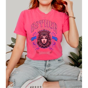 Brave & Beautiful: Queen Esther Eishet Chayil Shirt Celebrate Purim in Style Inspirational Jewish Queen Apparel image 3