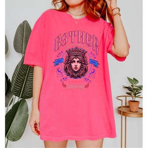 Brave & Beautiful: Queen Esther Eishet Chayil Shirt Celebrate Purim in Style Inspirational Jewish Queen Apparel image 6
