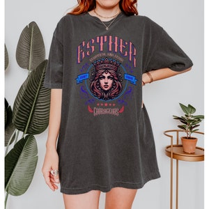 Brave & Beautiful: Queen Esther Eishet Chayil Shirt Celebrate Purim in Style Inspirational Jewish Queen Apparel image 5