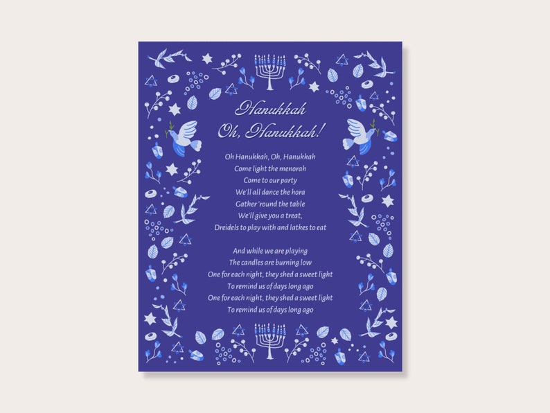 Lyrics the hanukkah song