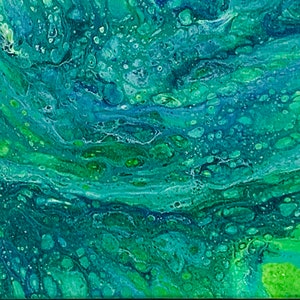 Acryl, Pouring Bild, Abstrakte Kunst, Abstraktes Bild, Acryl Giesstechnik, Buntes Bild, Handgefertigtes Acryl Bild Bild 3