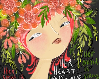 Brave Woman Art Print: Limited Edition Archival Portrait