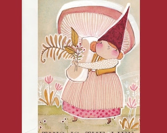 Life Is really good Greeting Card, Cori Dantini Illustration