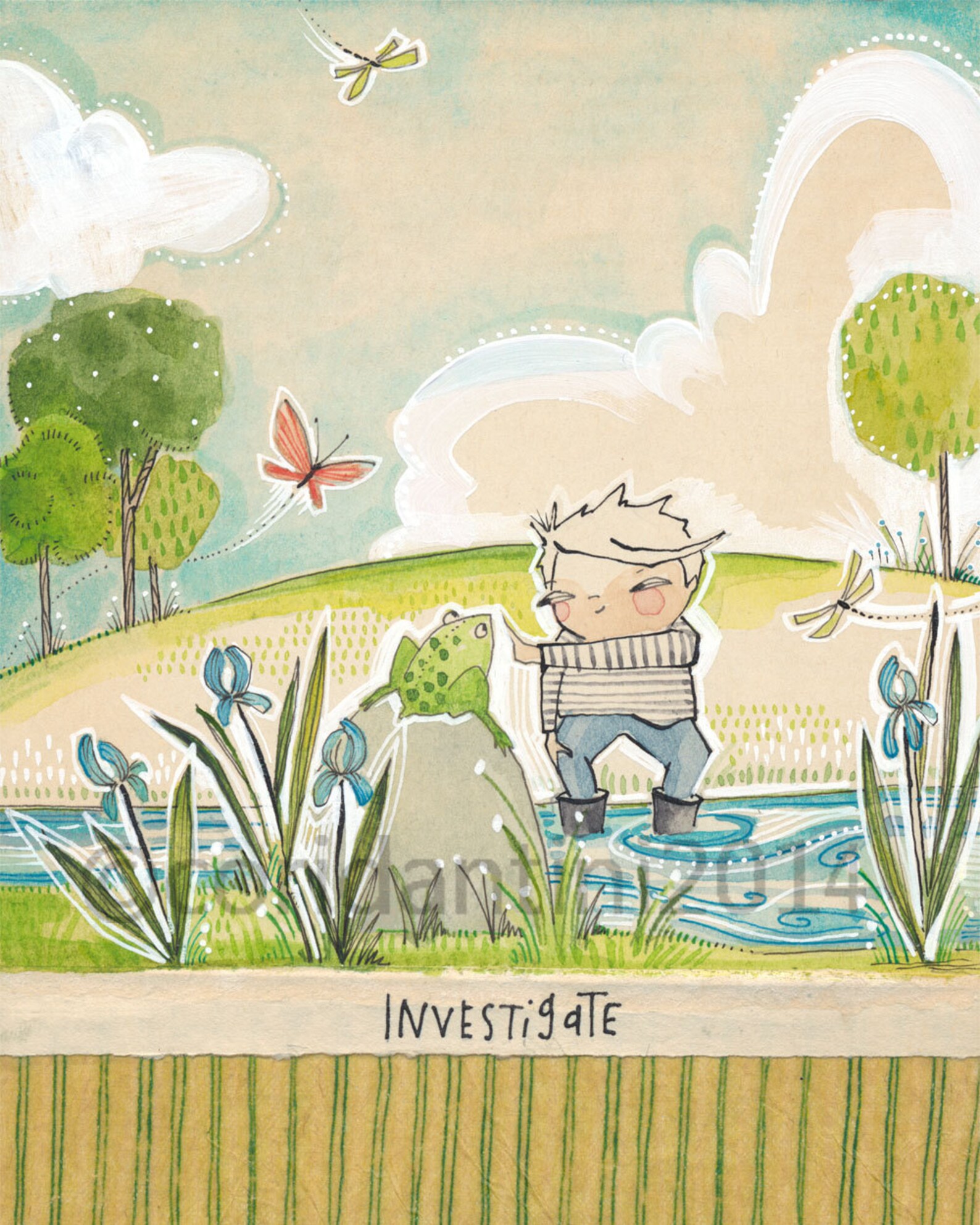 Little Boy Wall Art Outdoor Themed Cori Dantini Nursery Art Etsy