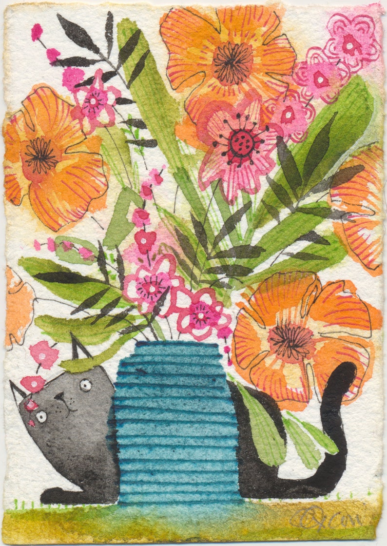 Limited edition archival art print of a whimsical watercolor image 1