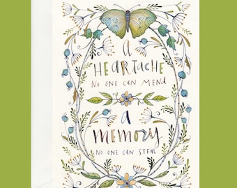 GREETING CARD A Sympathy / condolences card by Cori Dantini.
