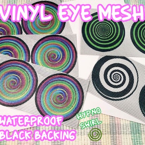 Malla para ojos de fursuit - Ojos de disfraz de mascota Hypno Swirl