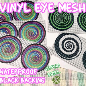 Fursuit Eye Mesh - Hypno Swirl Mascot Costume Eyes