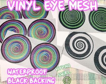 Malla ocular para fursuit - Ojos de disfraz de mascota Hypno Swirl