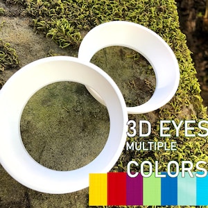 Fursuit Eyes - 3D Eyes, Round - Plastic Follow Me Eyes