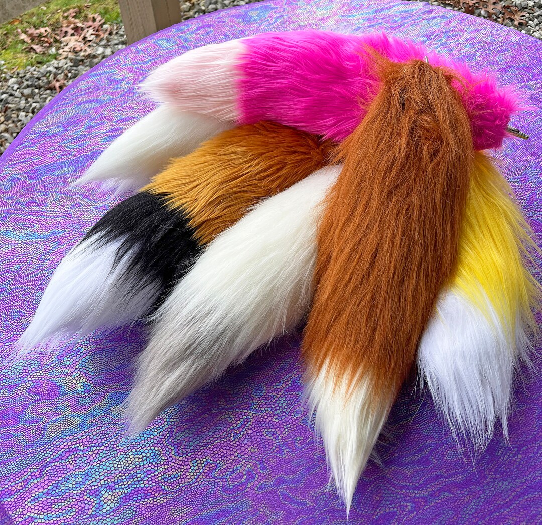 SALE 18 Costume Fox Tails, Clip on Fursuit Tail Etsy