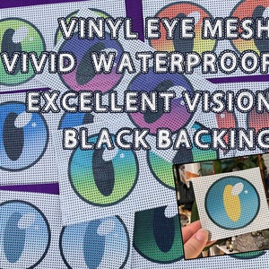 Fursuit Eye Mesh - Disfraz de mascota de pupila con hendidura Eye Mesh