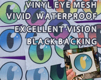 Fursuit Eye Mesh - Slit Pupil Mascot Costume Eye Mesh