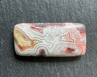 Beautiful Rectangular Crazy Lace Agate Cabochon