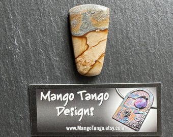 Designer Freeform Disaster Peak Picture Jasper Cabochon