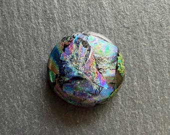 23mm Round Focal Dichroic Glass Cabochon - OOAK Cab 59