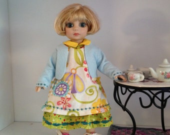 Ann Dress Pattern - Doll Clothes PDF - Patsy Dress Pattern - 10 inch Doll PDF
