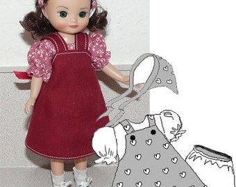 Vestiti per bambole da 8" da cucire - Modello Tiny Betsy McCall - Modello per vestiti per bambole - Maglione e camicetta PDF - Modello per vestiti per bambole Tiny