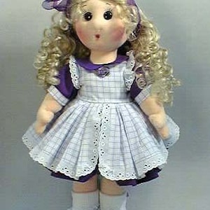 Rag Doll Sewing - Handmade Doll Pattern - 18 inch cloth rag doll sewing pattern - epattern - PDF download